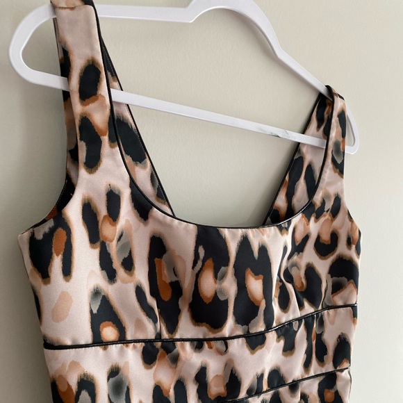 RED VALENTINO Leopard Print Bow Dress - Picture 2 of 7